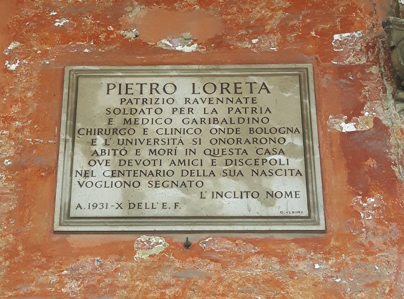 Pietro Loreta's memorial tablet, Bologna (4).jpg